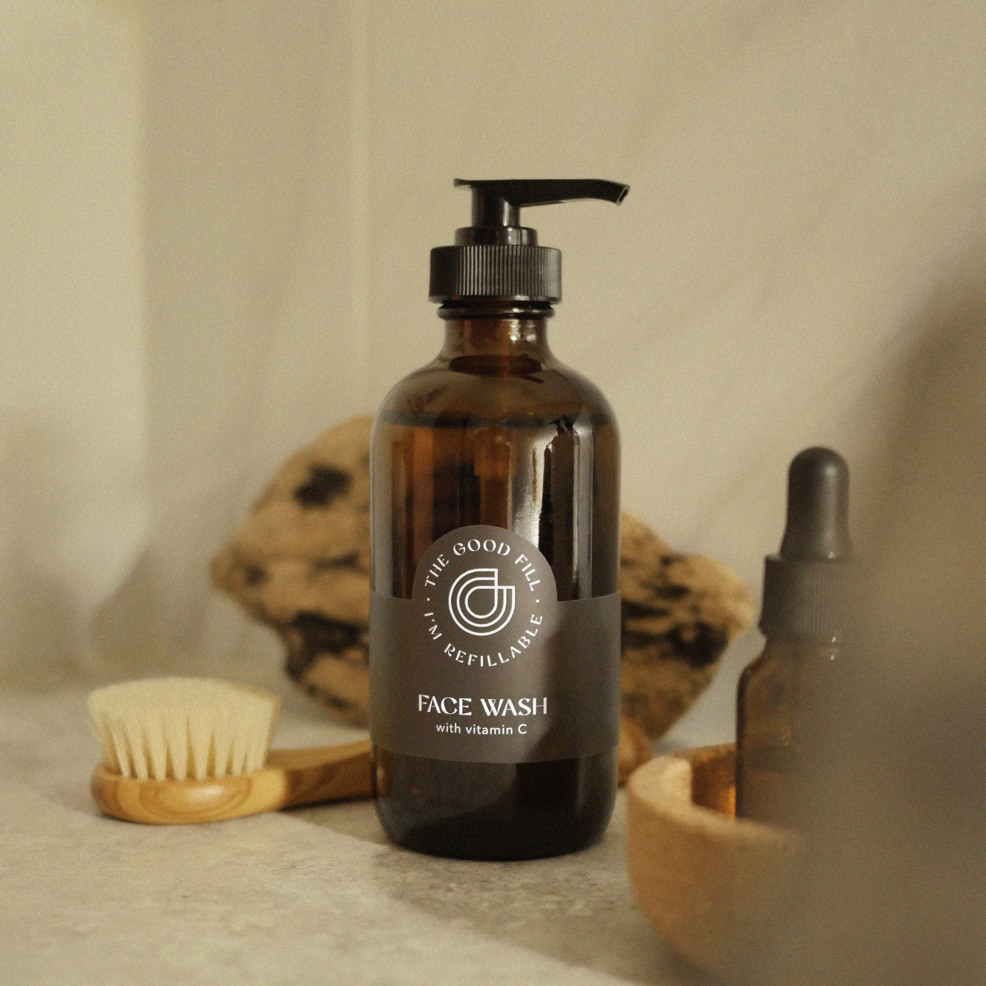 natural fiber face brush - the good fill