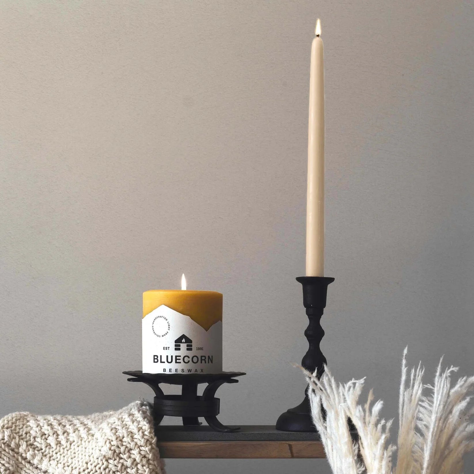 Beeswax Taper Candles – Dripless & Handmade in USA