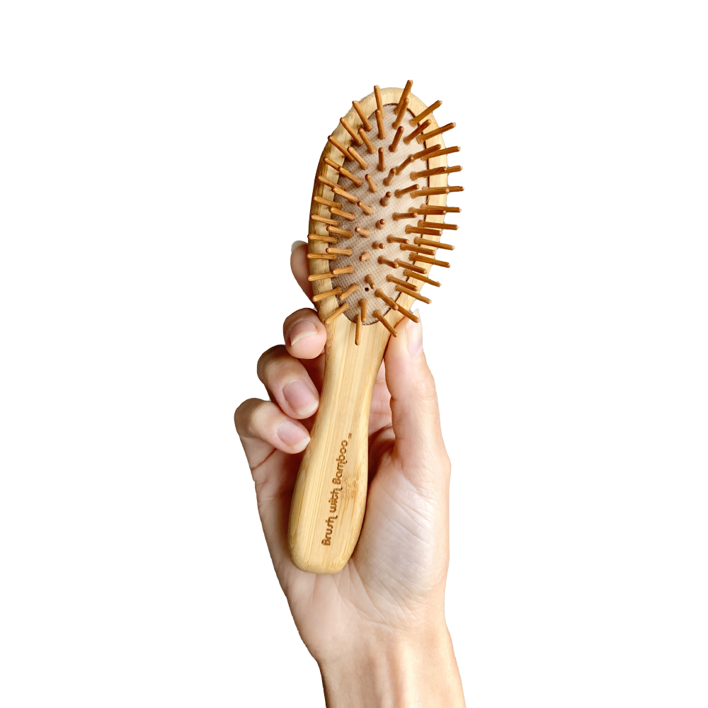 zero waste bamboo hair brush - the good fill