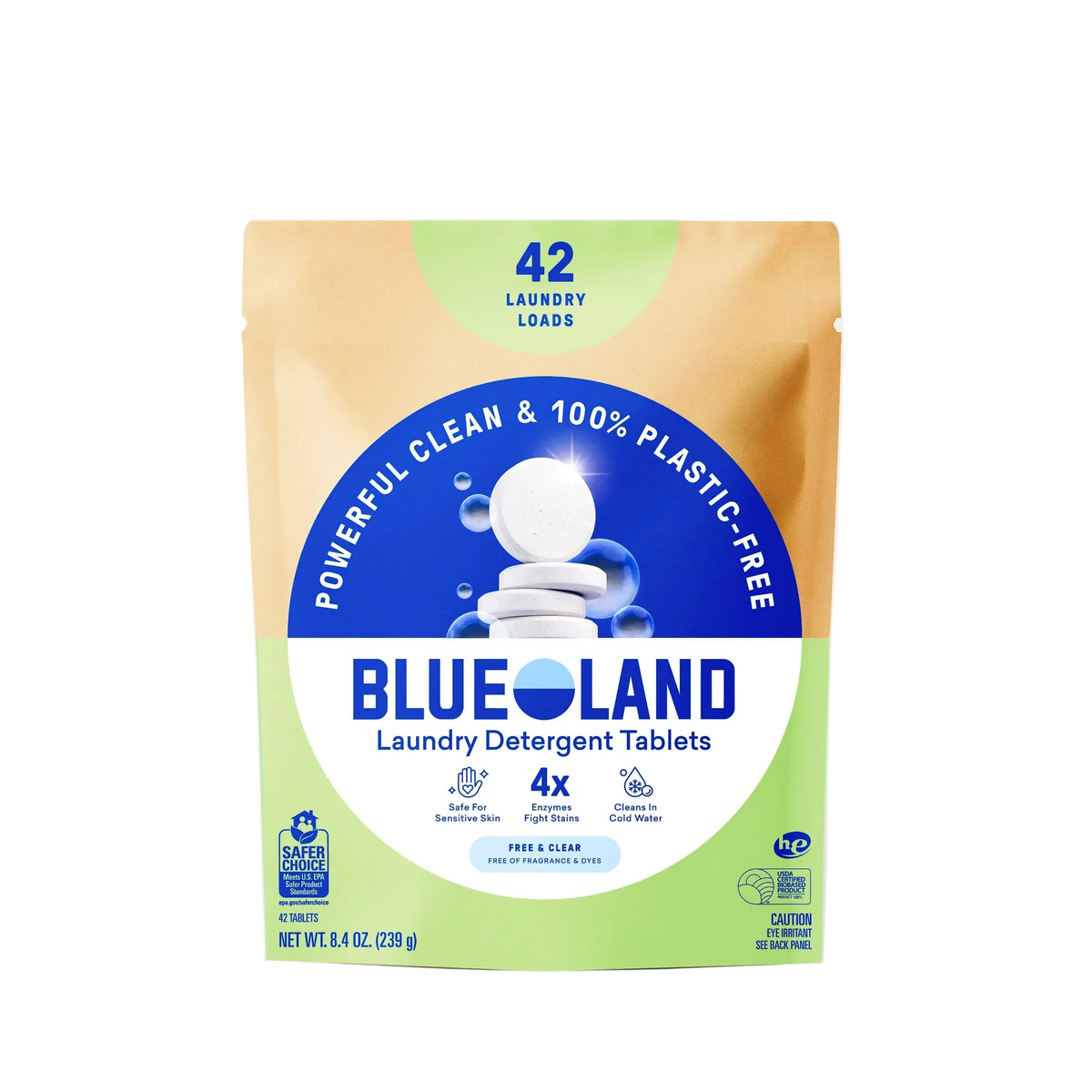 plastic-free laundry detergent tablets