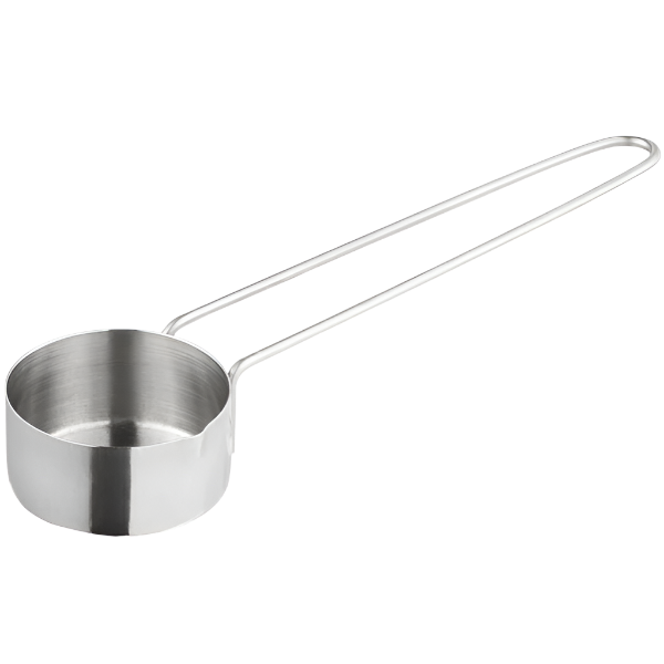 long handle stainless steel measuring cup - the good fill