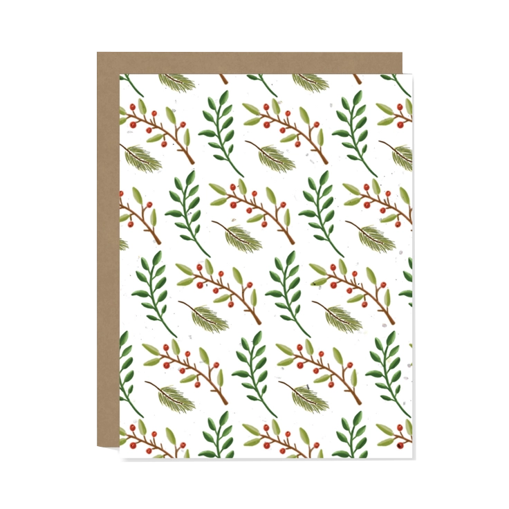 zero waste plantable Christmas card - the good fill