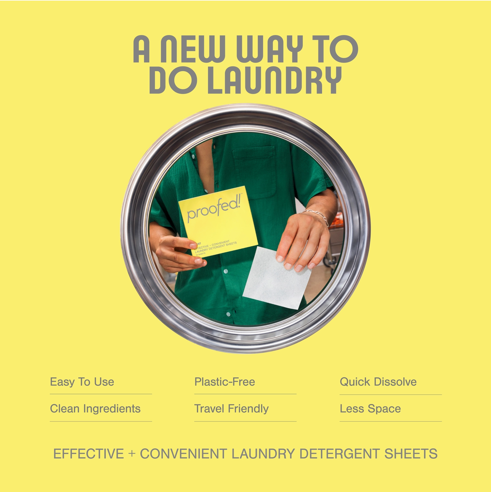 plastic free laundry detergent sheet - the good fill