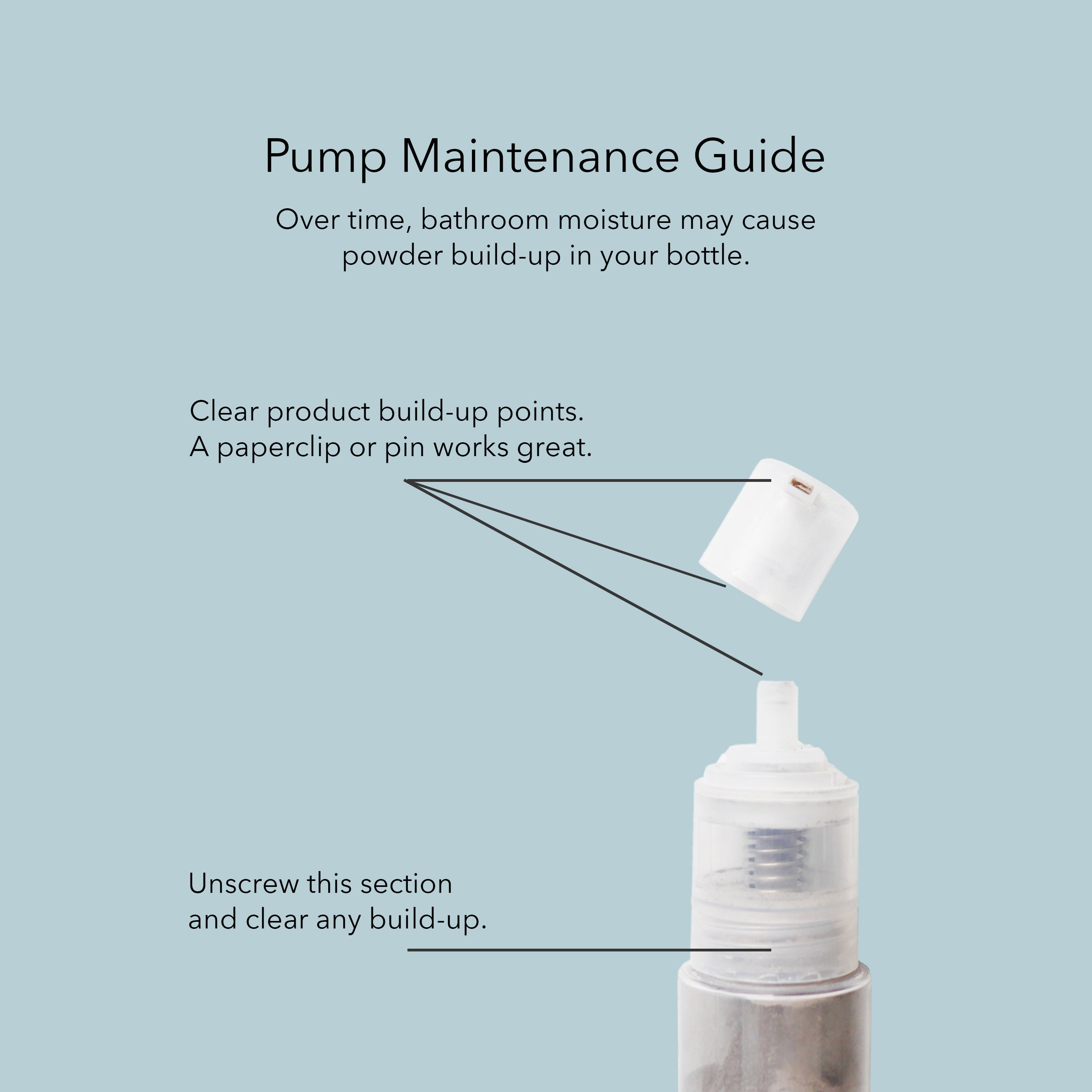 refillable dry shampoo pump bottle - the good fill
