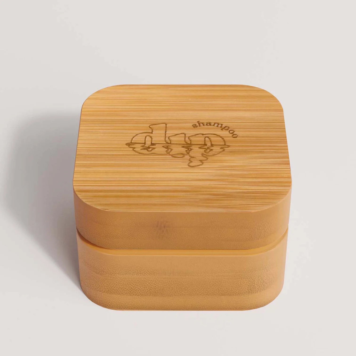 bamboo travel case for zero waste shampoo bars - the good fill