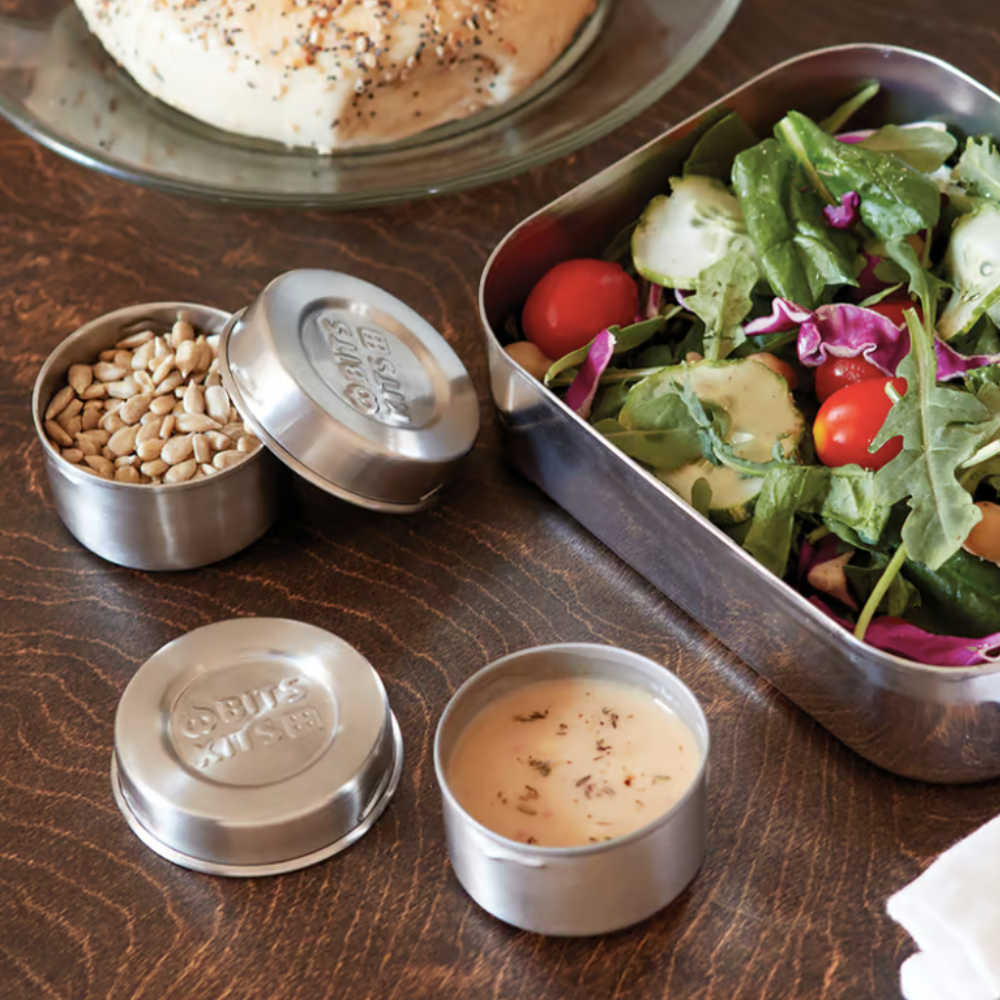 reusable stainless steel condiment containers - the good fill