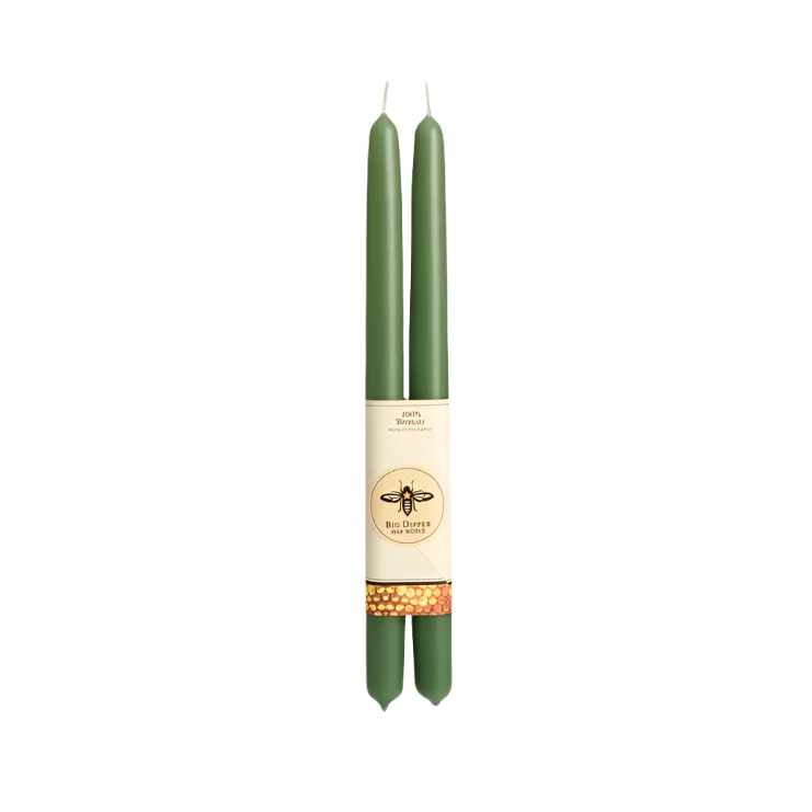 natural beeswax tapered candle - the good fill