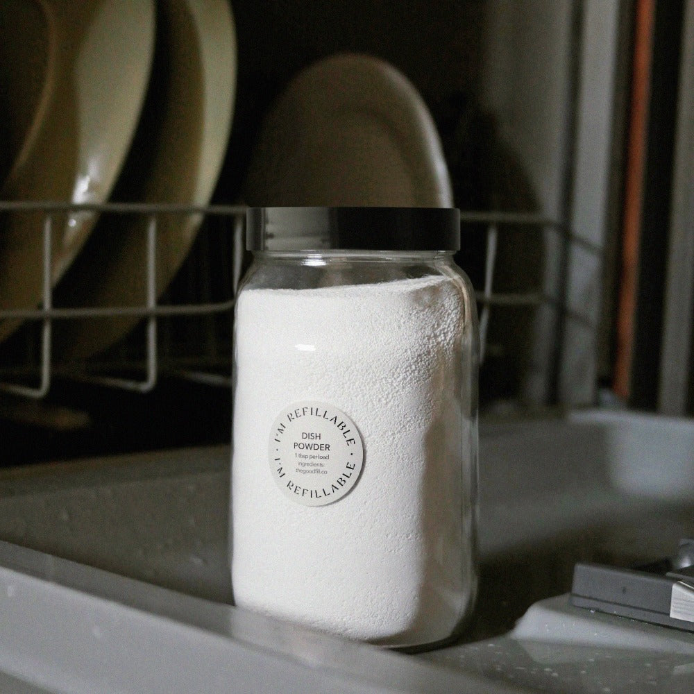 zero waste dish powder refills - the good fill