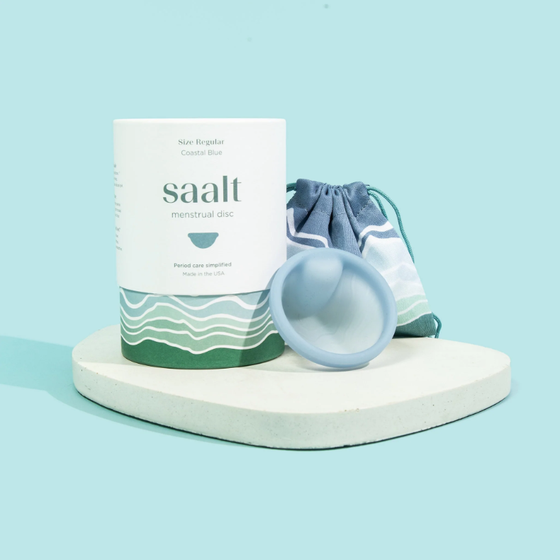 reusable menstrual disc by saalt