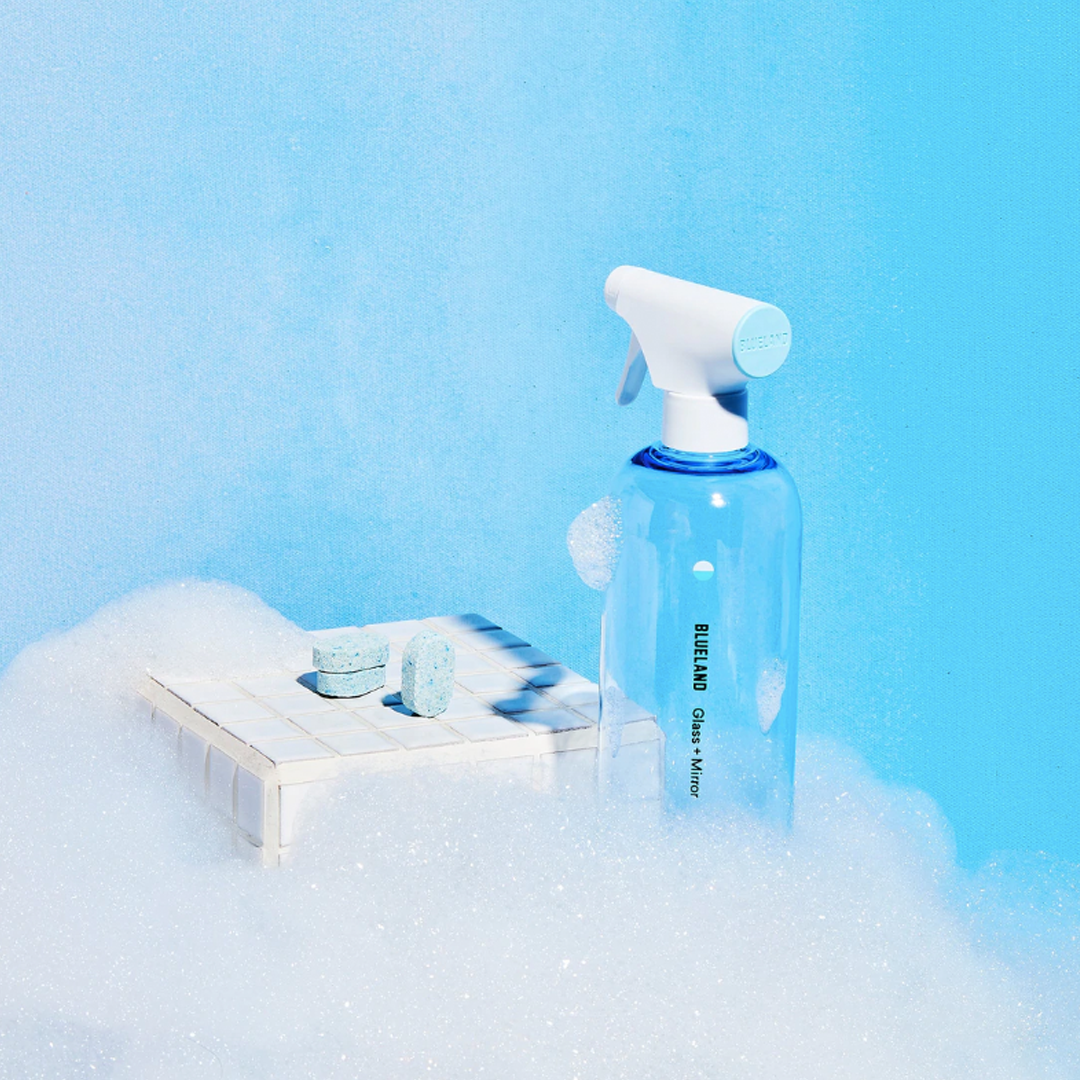 Blueland package free glass cleaner with refills