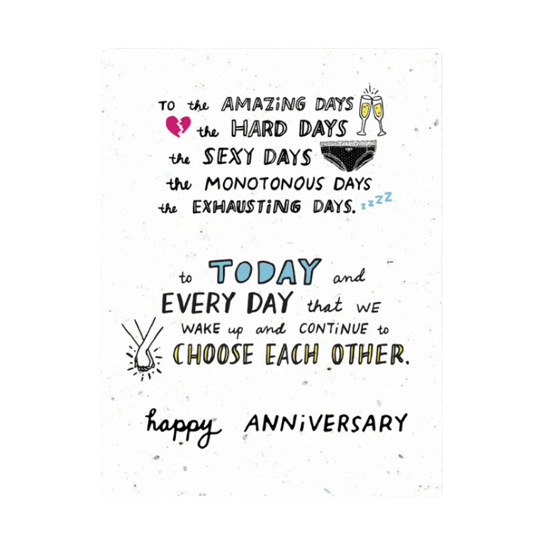plantable anniversary card