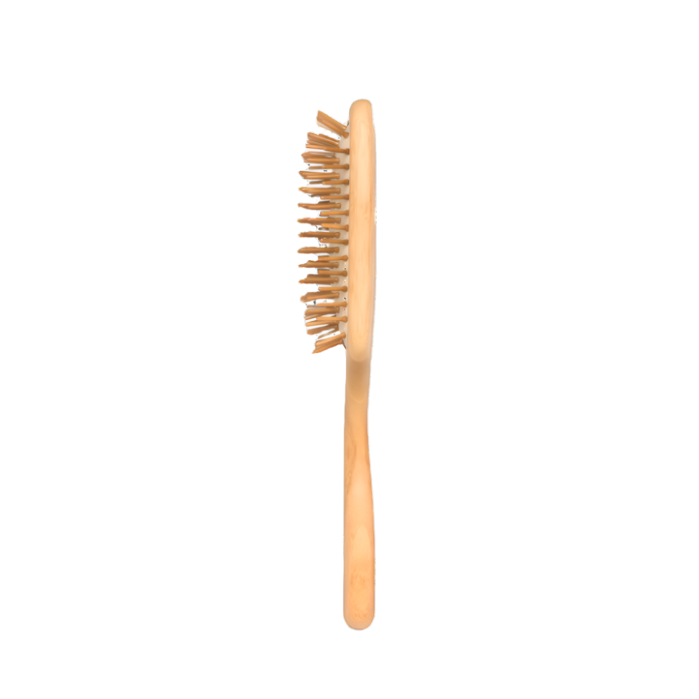 Zero Waste natural bamboo hair brush.