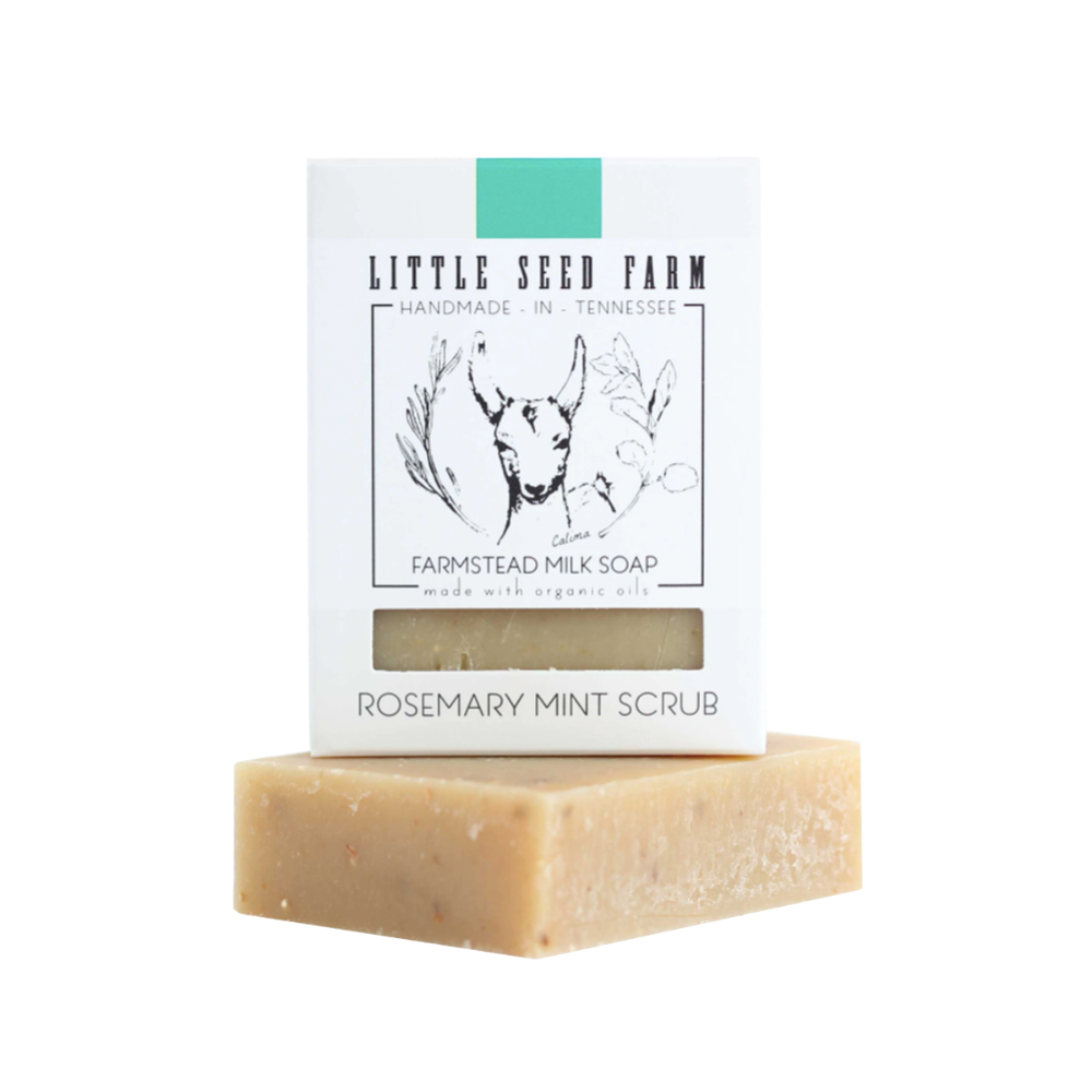 rosemary mint scrub body bar.