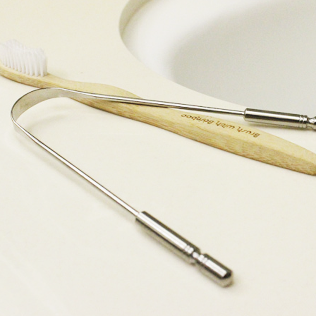 stainless steel tongue scraper
