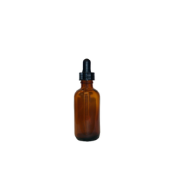 2 oz Amber Glass Dropper Bottle