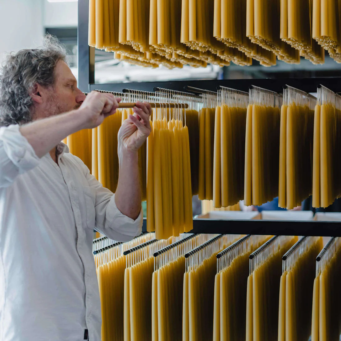 Beeswax Taper Candles – Dripless & Handmade in USA