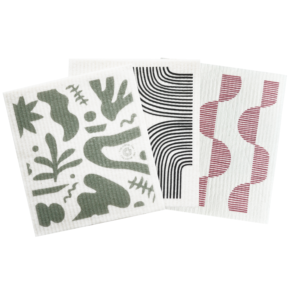 package-free reusable swedish dish cloths