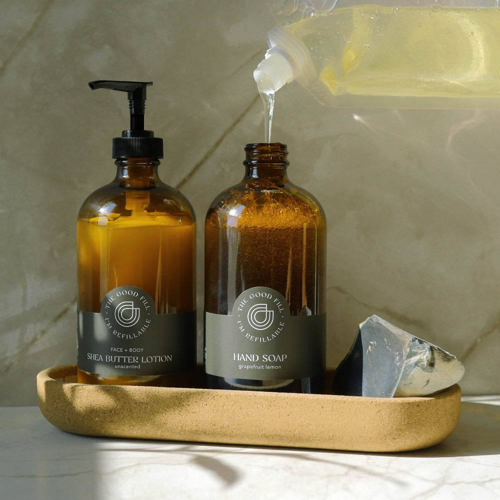 Refillable hand soap. Natural hand soap. - The Good Fill