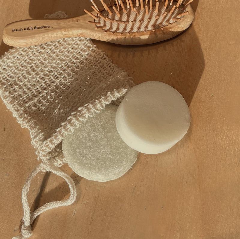 clarifying shampoo and conditioner bars for zero waste hair care - the good fill