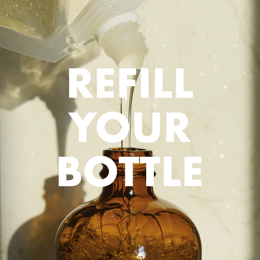 zero waste refillable body oil by the good fill