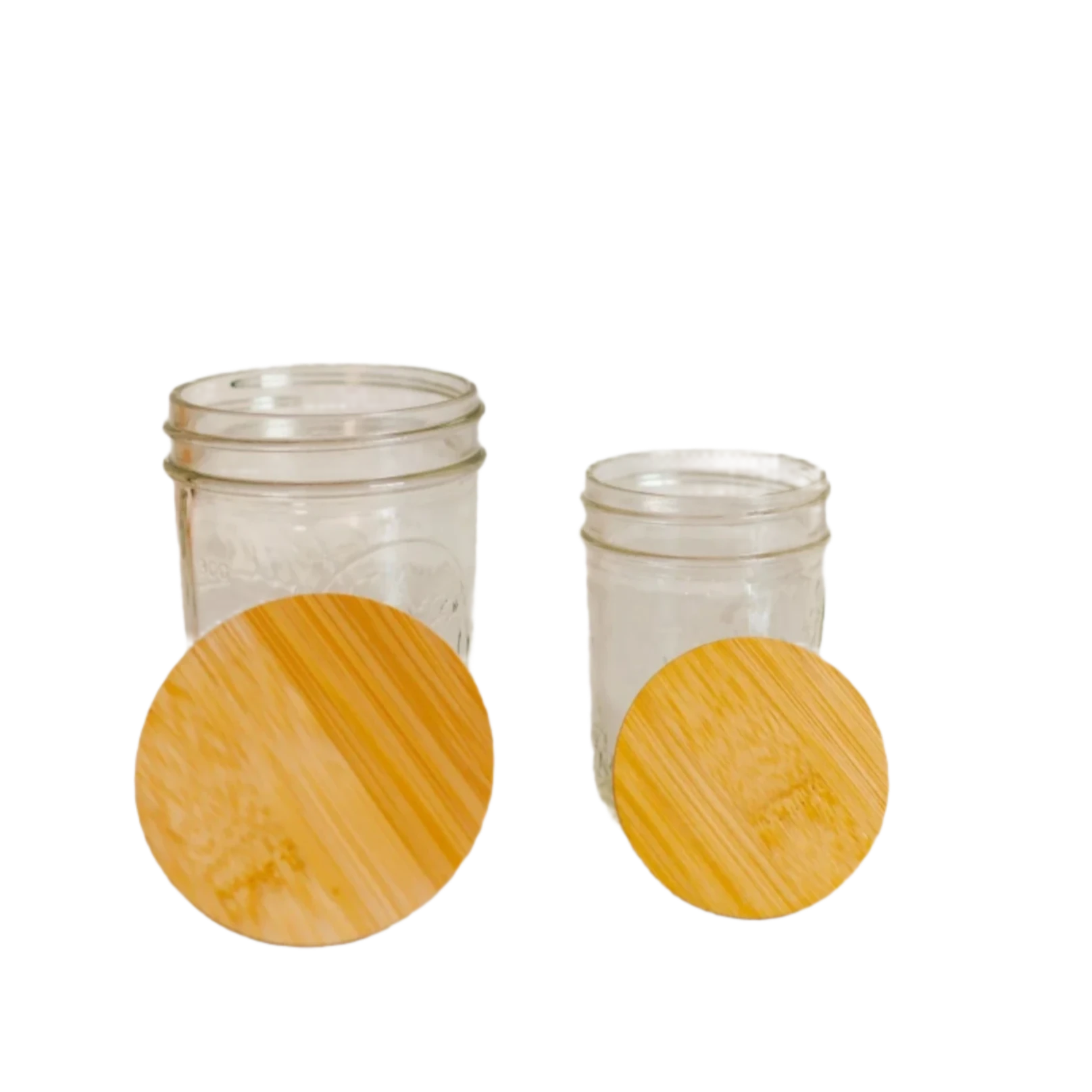 Bamboo Mason Jar Lids - 2 Sizes