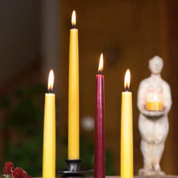 handmade beeswax candles - the good fill