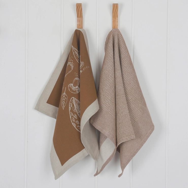 cotton tea towel - brown