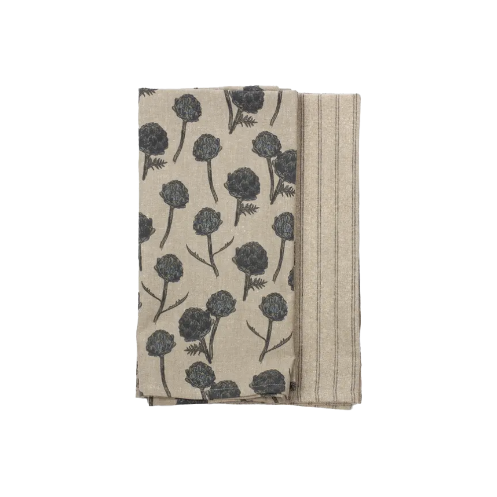 100% Recycled Cotton Tea Towels - Set of 2