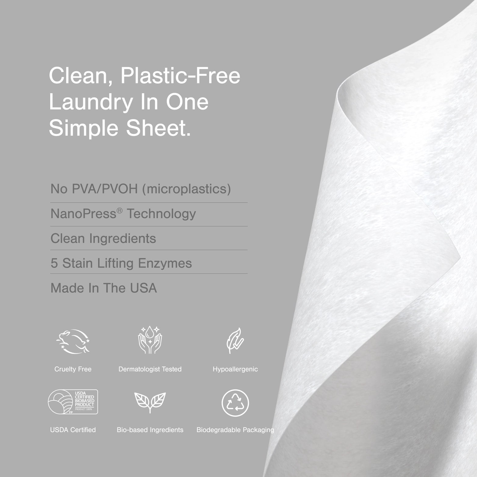 Laundry Detergent Sheets - Fragrance Free