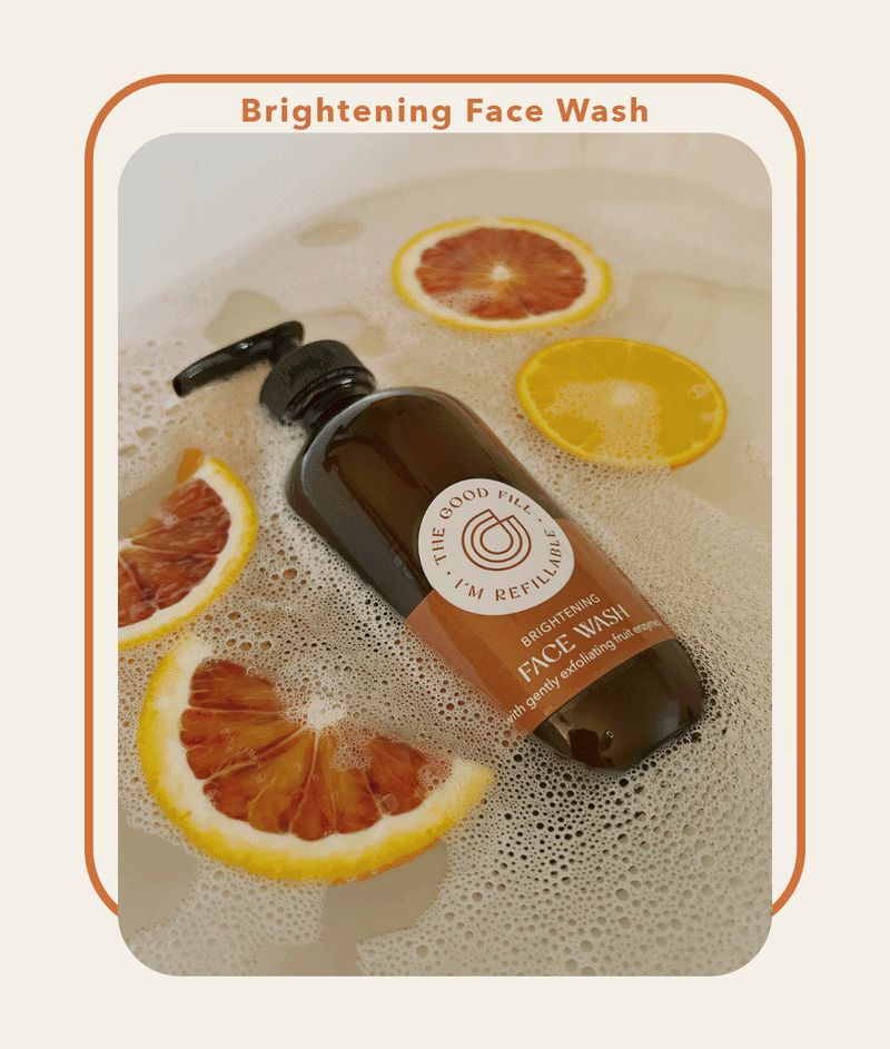 refillable face wash - the good fill
