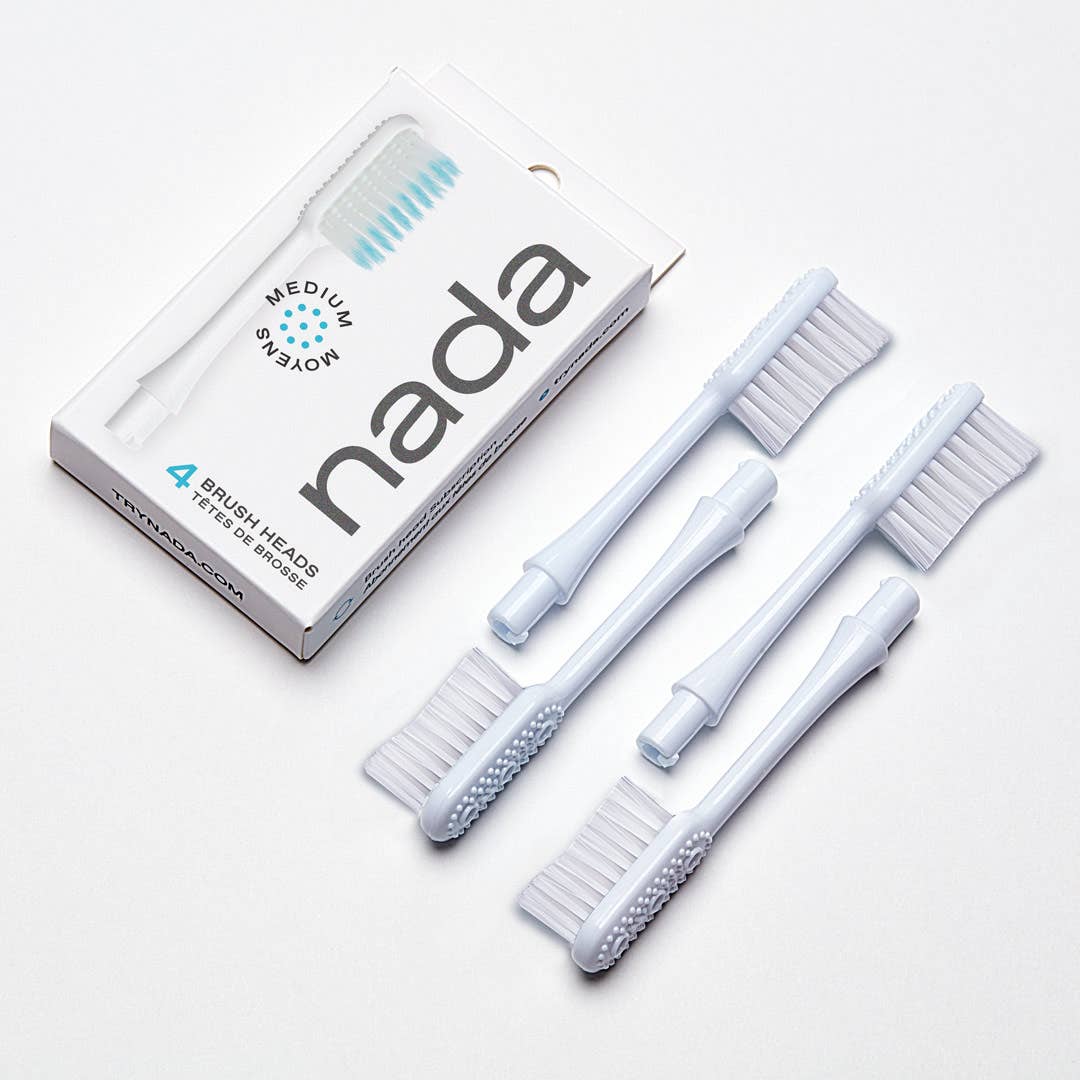 zero waste recyclable medium toothbrush heads - the good fill