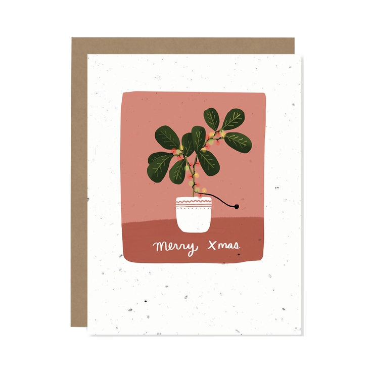 zero waste plantable Christmas card - the good fill