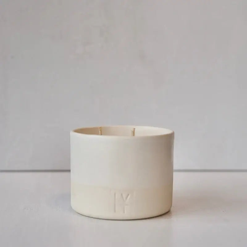 refillable natural beeswax candle - the good fill