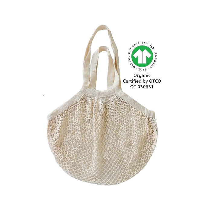 Organic Cotton String Bag with Double Handles