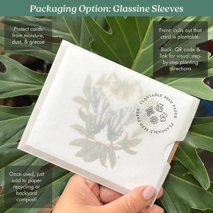 plantable seed paper greeting cards - the good fill