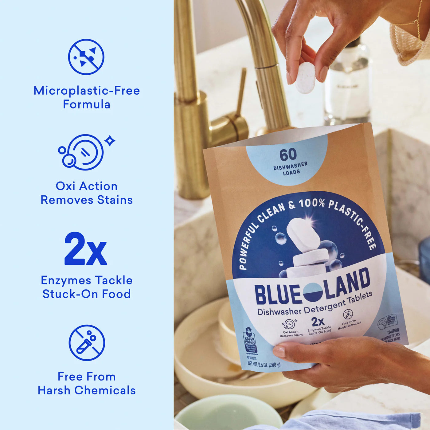plastic free dishwasher tablets - the good fill