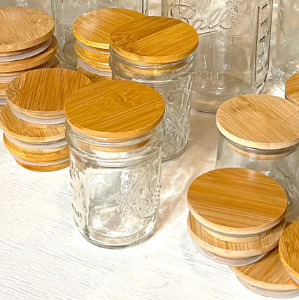 bamboo mason jar lids compostable - the good fill