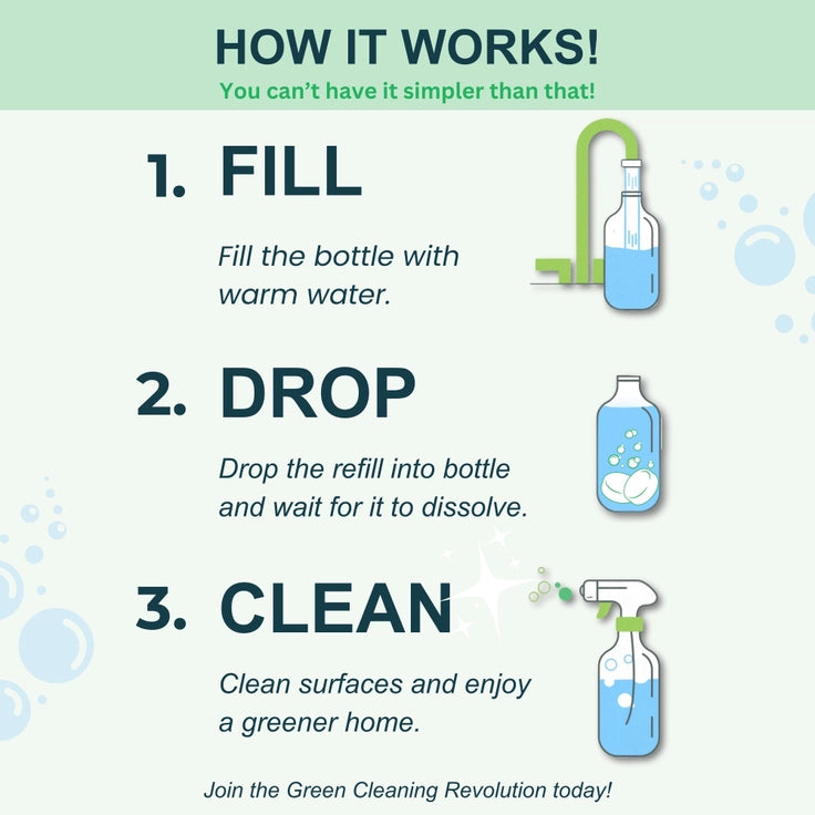 zero waste glass cleaner - the good fill