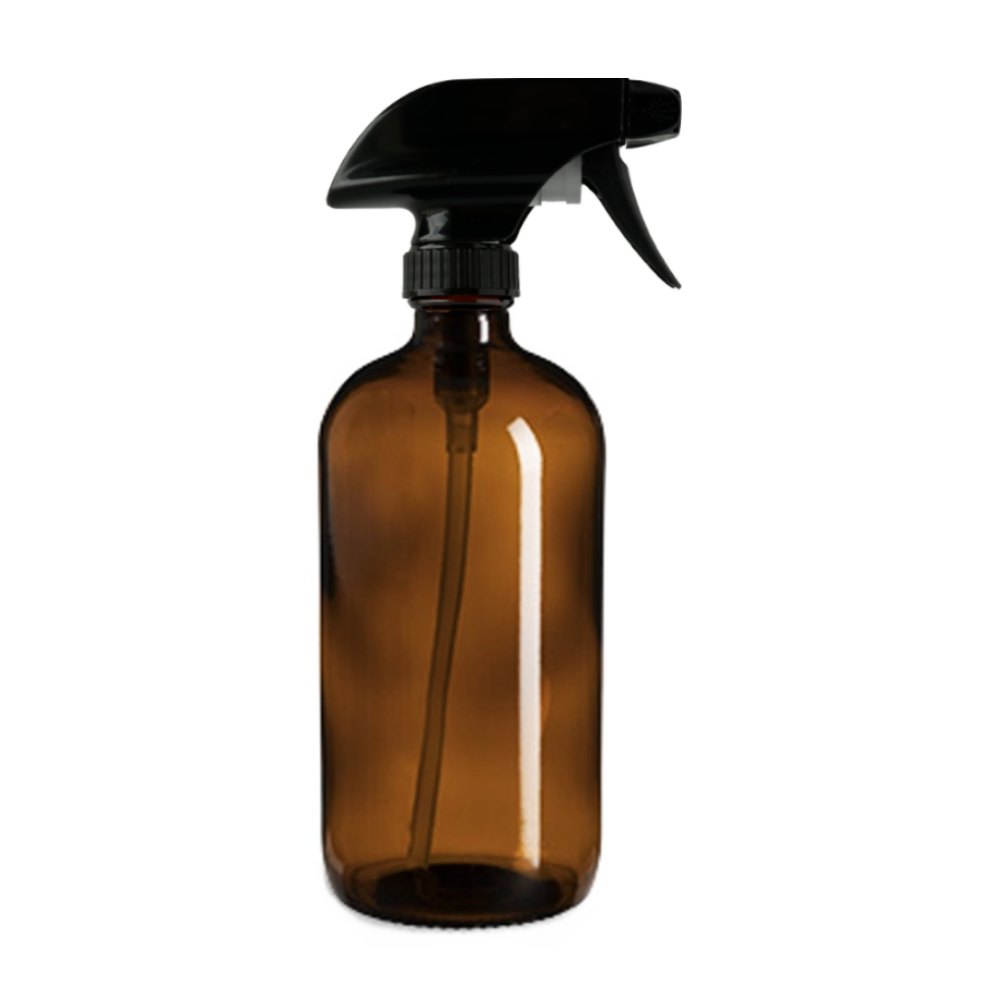 16 oz Amber Glass Spray Bottle - The Good Fill