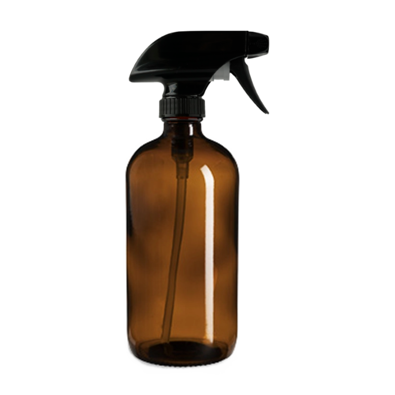 16 oz Amber Glass Spray Bottle - The Good Fill