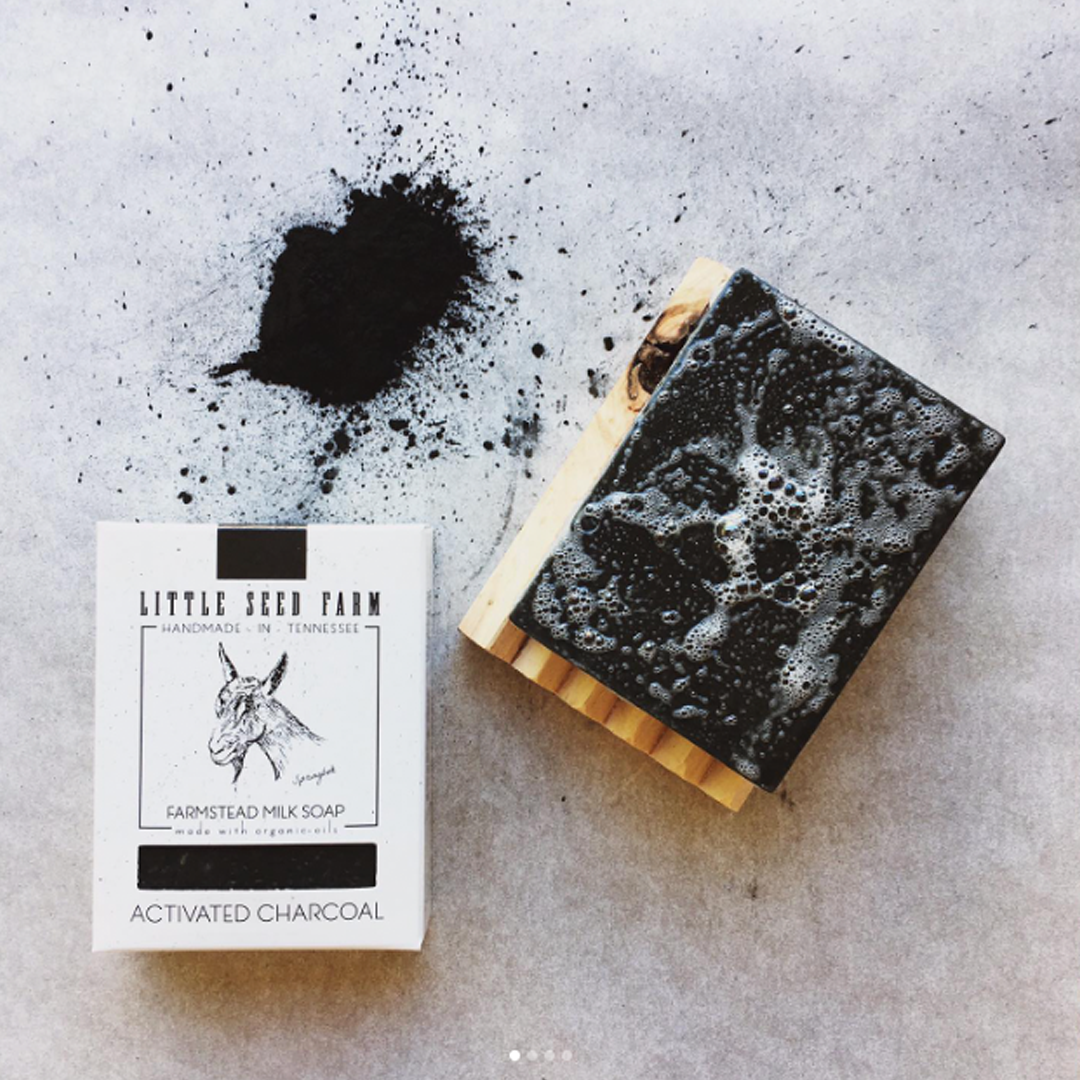 activated charcoal bar soap by little seed farm