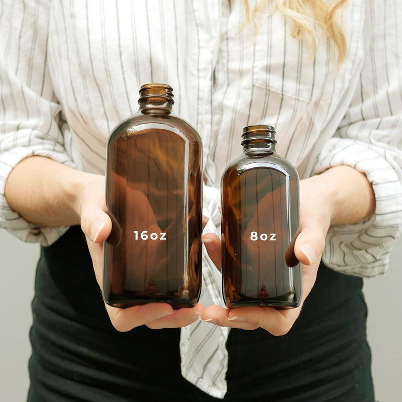 8 oz Amber Glass Spray Bottle - The Good Fill