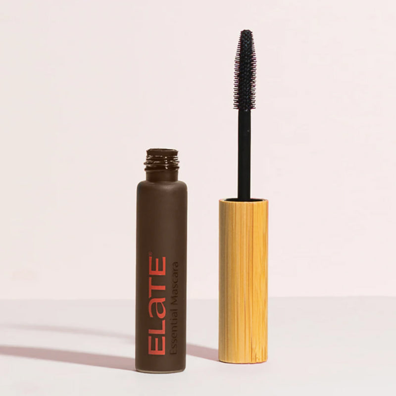 Package free mascara in a recyclable glass tube #shade_brown