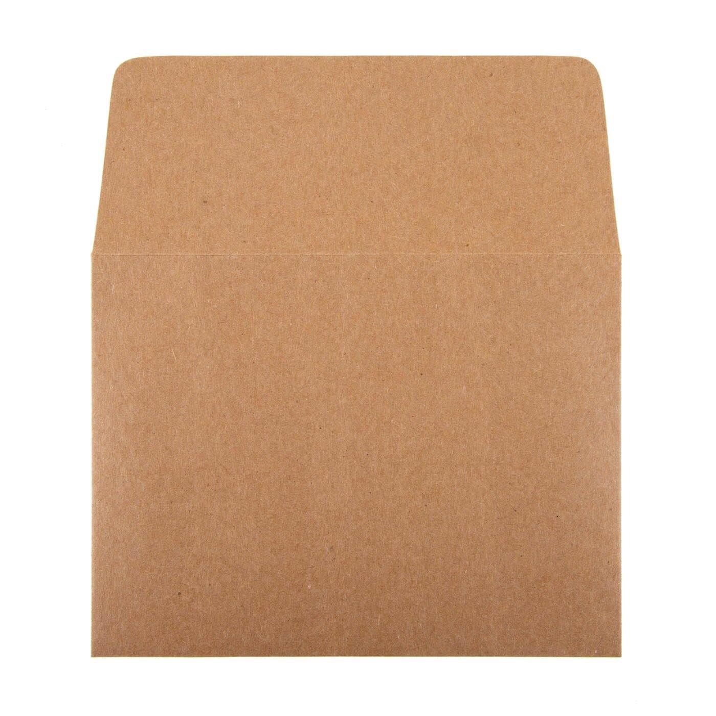 image of brown kraft paper card envelope